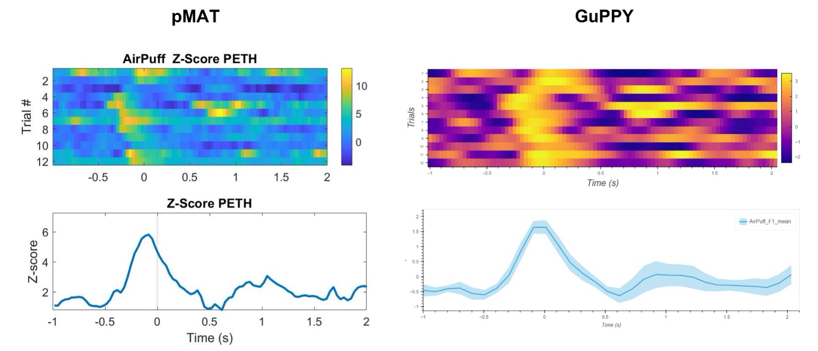 Fiber Photometry: pMAT V. GuPPY